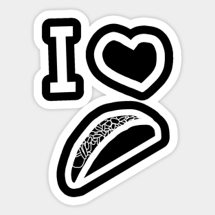 Whiteline I Heart Tacos Sticker